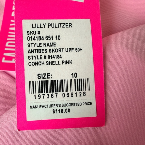 Lilly Pulitzer Luxletic Antibes Pink Skort New with tags - Picture 3 of 8